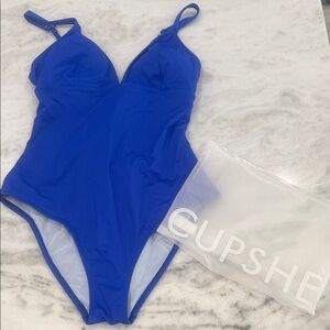 Cupshe Vibrant Blue Swimsuit